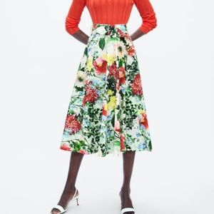 ZARA FLORAL PRINT SKIRT